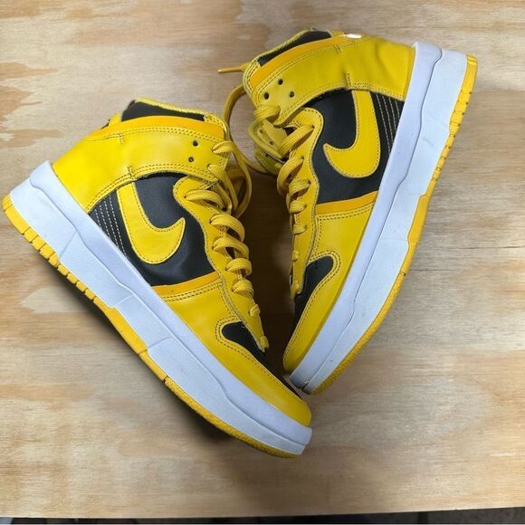 Nike Dunk High Up Varsity Maize Yellow and Black Sneakers Women’s Size 9 - Picture 10 of 11